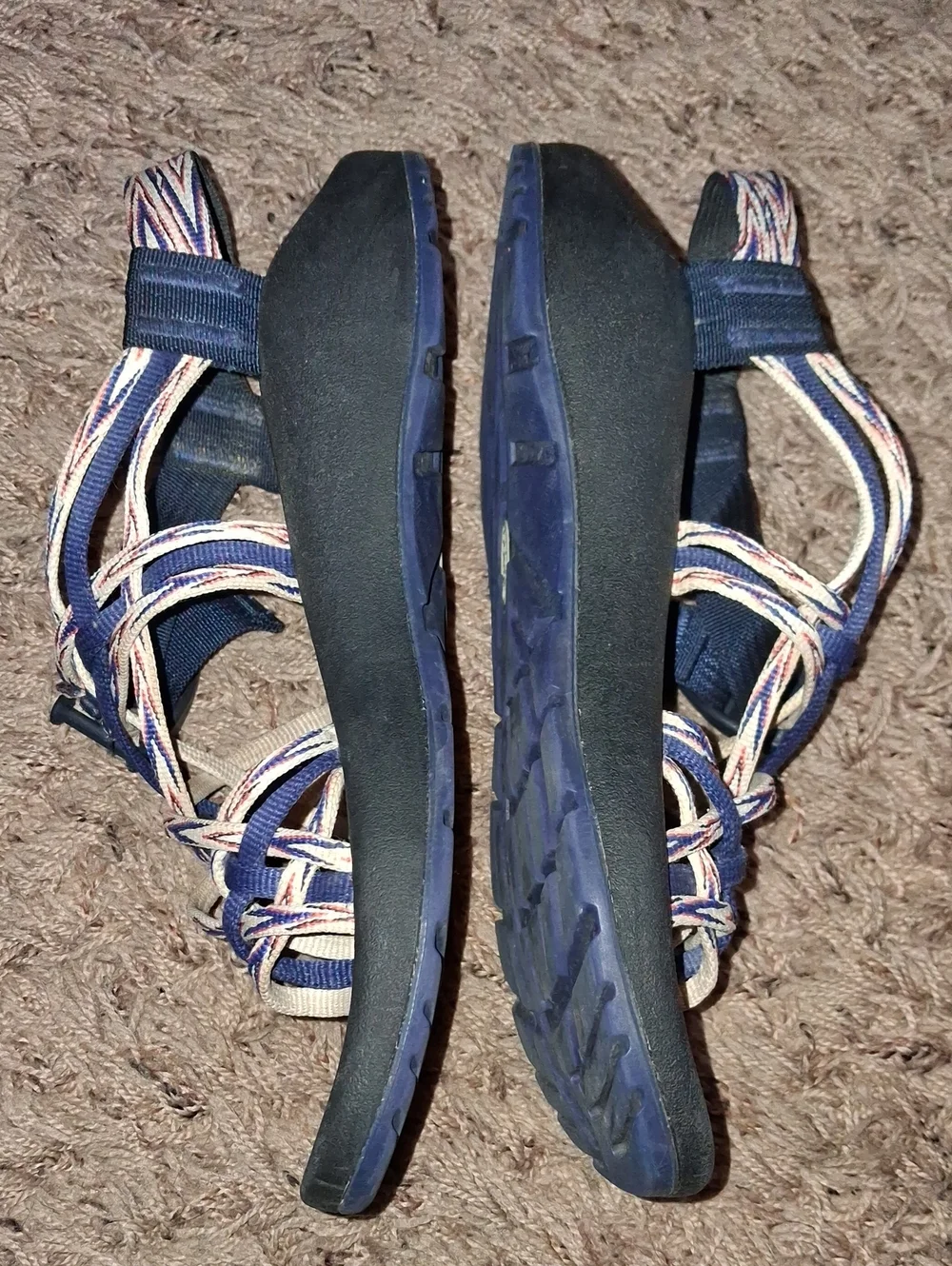 Chaco Women's Navy Multi-strap Classic Sandal's Strappy Size 7